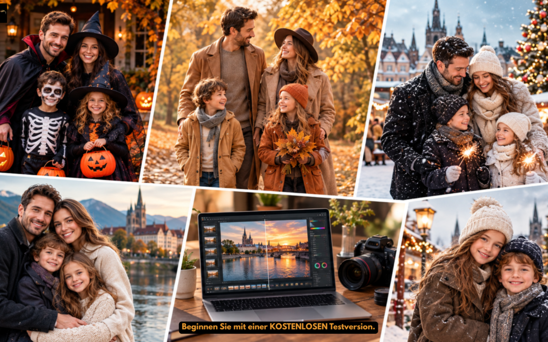 Familienporträtfotografie in Europa: Saisonale Trends von Halloween bis Neujahr 2026