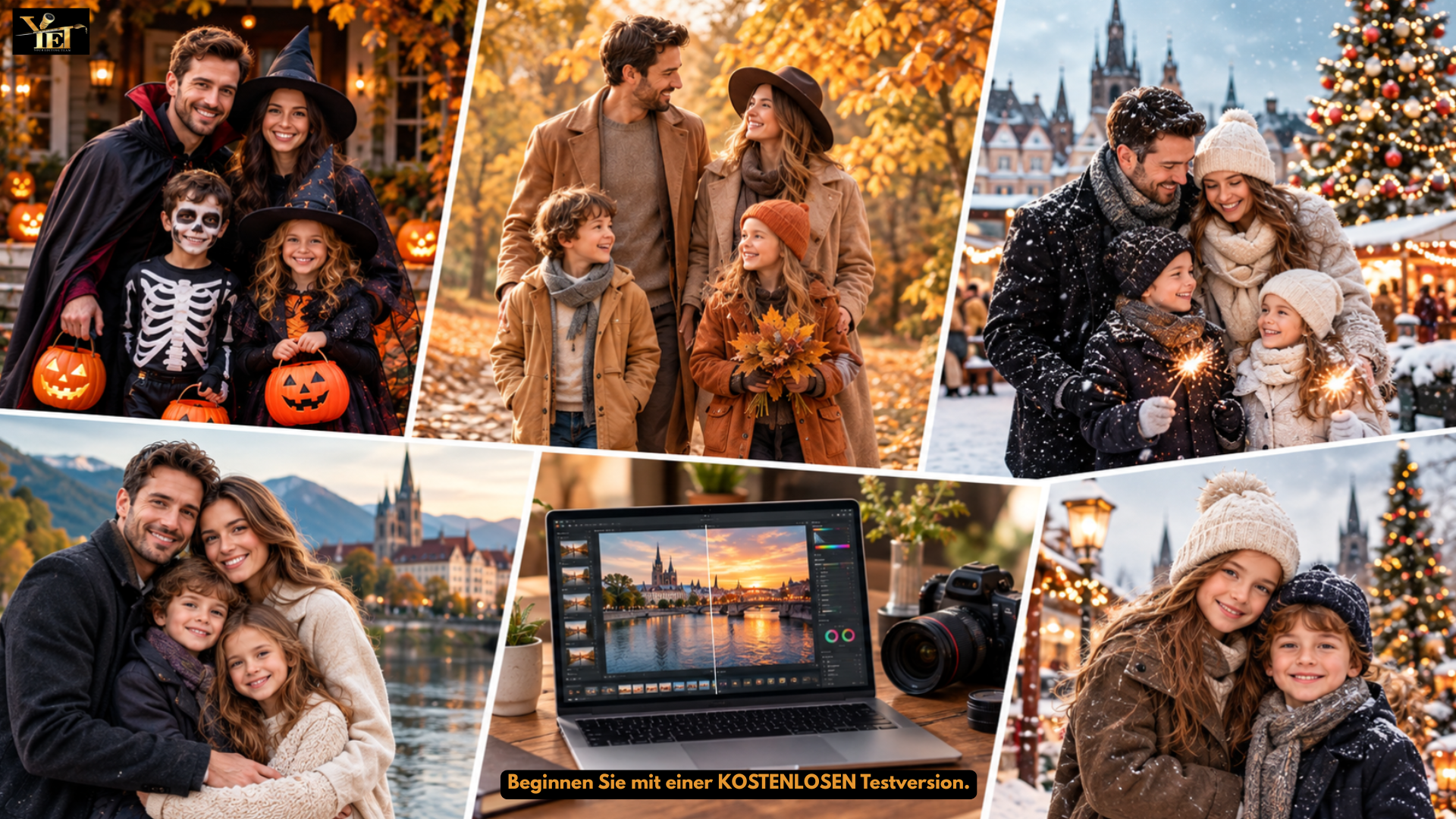 Familienporträtfotografie in Europa: Saisonale Trends von Halloween bis Neujahr 2026 Familienporträtfotografie in Europa: Saisonale Trends von Halloween bis Neujahr 2026